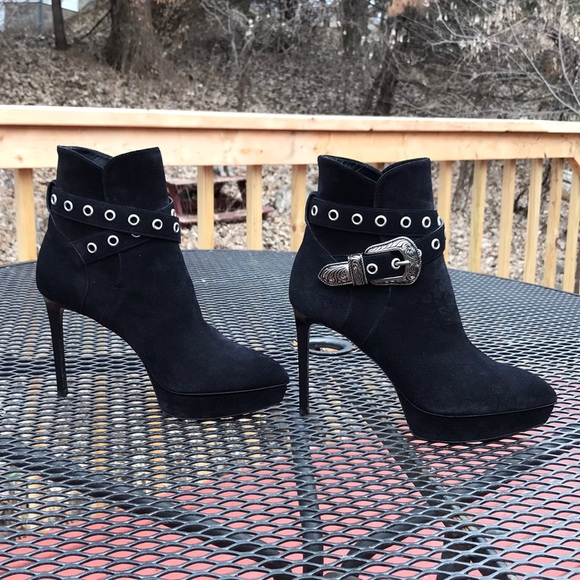 Saint Laurent Paris Stilettos 6.5M Ankle Boots - Picture 2 of 8